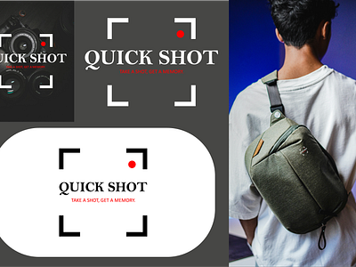 QUICK SHOT branding graphic design logo