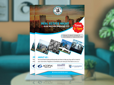 Real Estate Night Corporate Flyer Design a4 flyer advertising brochure corporate corporate flyer corporate flyer design design flyer flyer design flyer template flyerdesign flyers graphic design illustration product design real estate real estate brochure real estate design real estate flyer ui