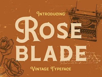 Roseblade – Vintage Typeface captivating fonts