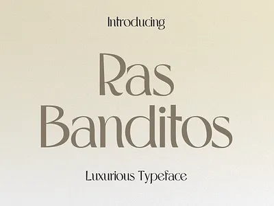 Ras Banditos – Luxury Typeface creative fonts
