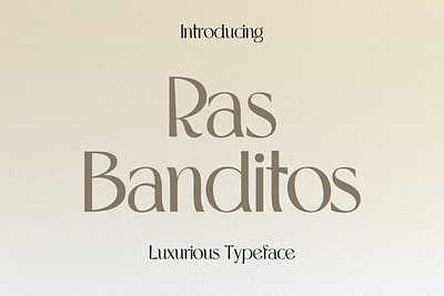 Ras Banditos – Luxury Typeface creative fonts
