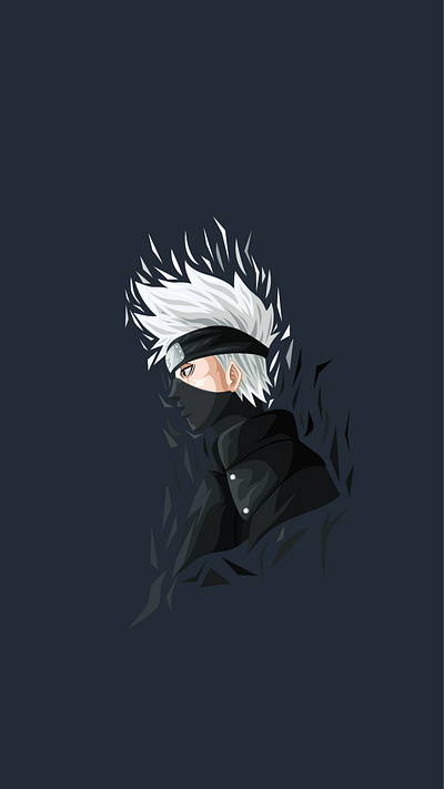 Kakashi Hatake anime branding character design graphic design illustration minimal ui vector