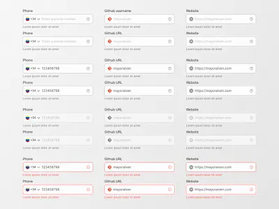 Inputs - EmviUI app design dropdown emviui figma input inputs label list product design select text area ui ui kit ux web deesign