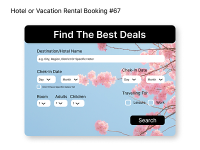 Hotel or Vacation Rental Booking#67 dailyui design digitalart ui uidesign user experience