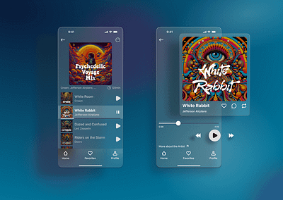 Music Player Interface | Daily UI Challenge #009 design mobile ui ux
