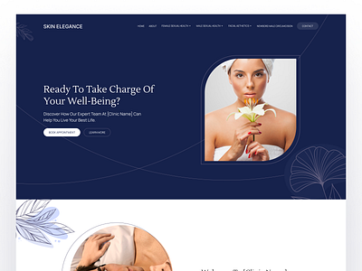 Skin Elegance - Website design figma ui uiux ux web design website