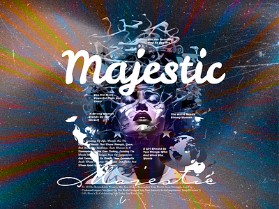 Majestic: Celebrating the Power and Beauty of Women design digital art graphic design illustration inspiration: womens empowerment majestic street wear ui wears woman