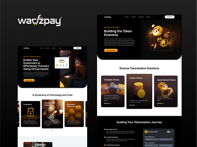 Website design for Wadzpay design landing page ui ui design user interface website design