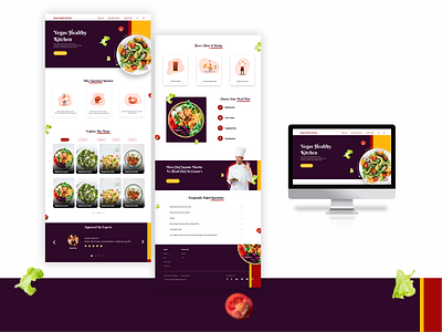 Landing Page - Vegas Healthy app landing page ui uiux web