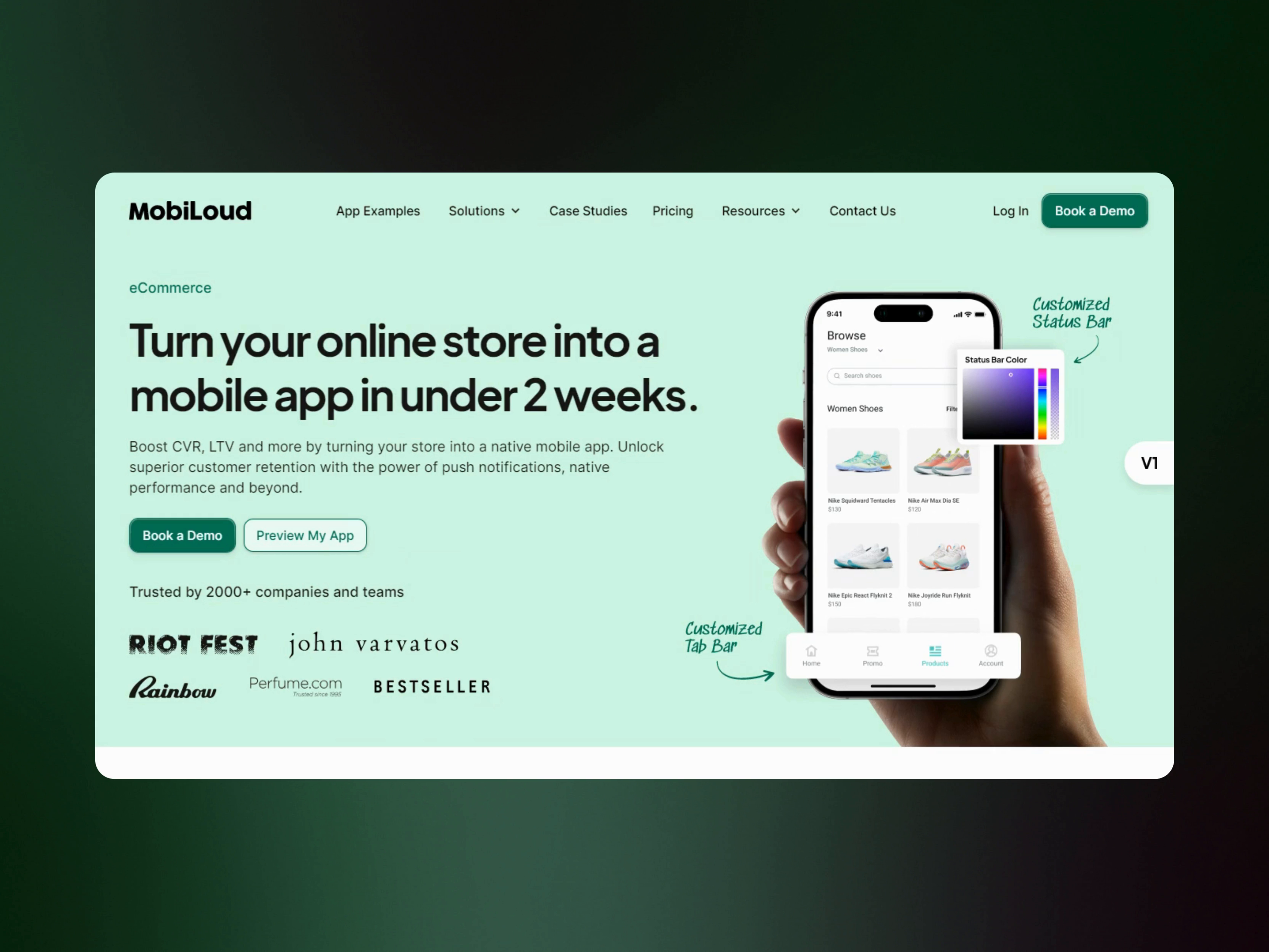 Example of Figma Landing Page Design