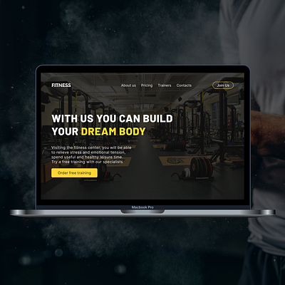 Design site for Fitness design fitness graphic design gym mockup ui uiux website