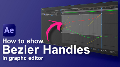 How to show Bezier Handles in Graphic Editor in After Effects adobe after effects cgian tutorial