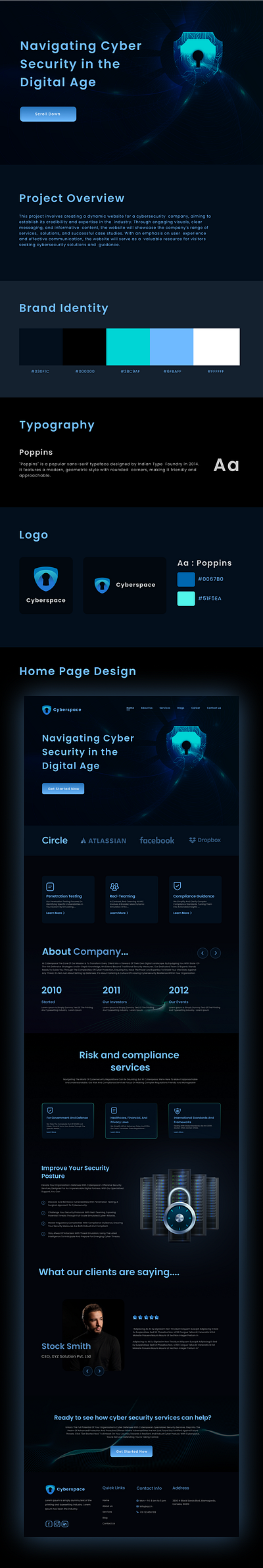 Case Study For Cyber Space logo ui