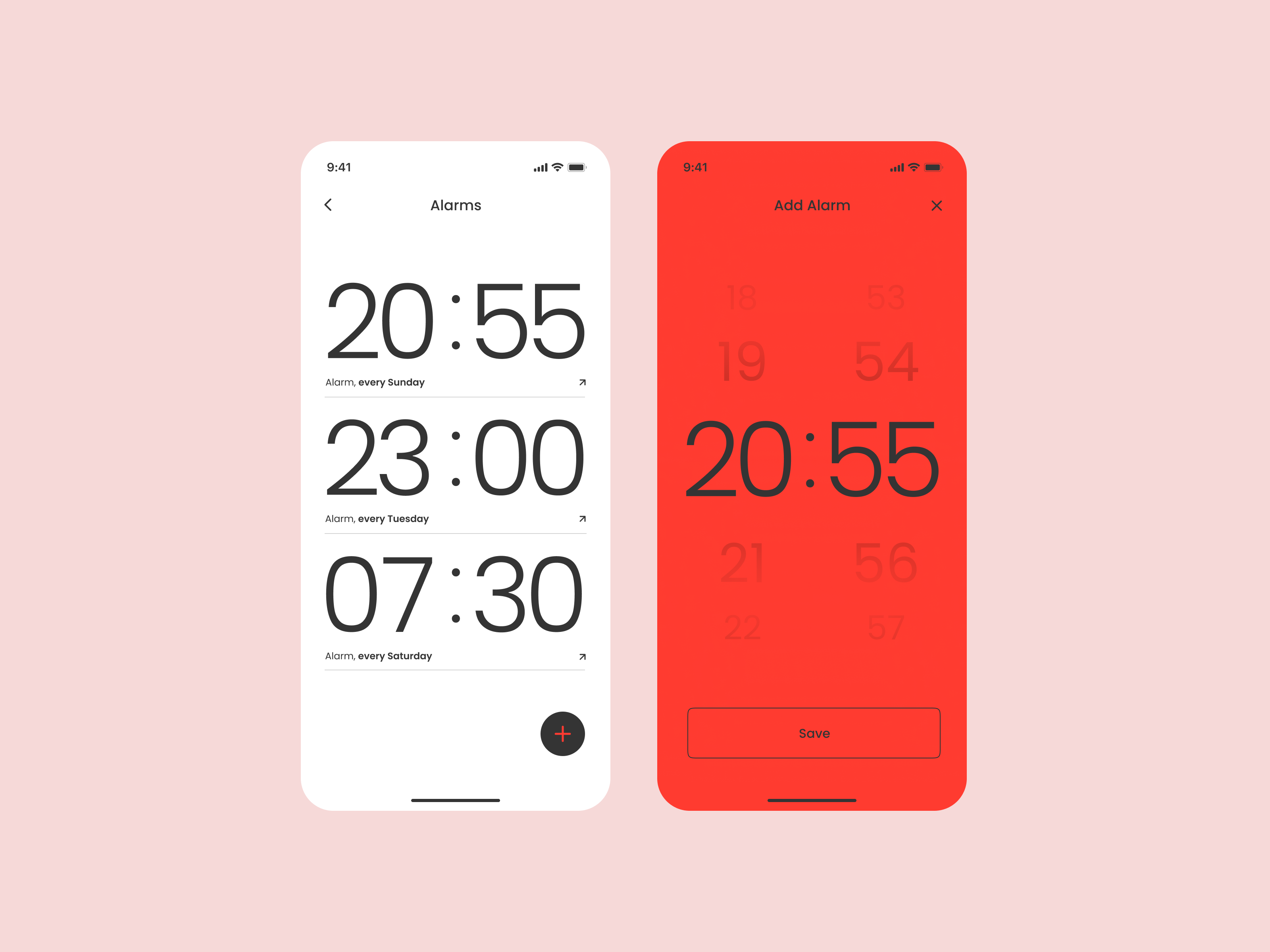 Alarm - App ⏰ app design interface mobile ui ux