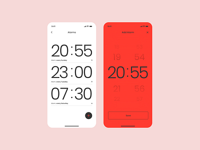 Alarm - App ⏰ app design interface mobile ui ux