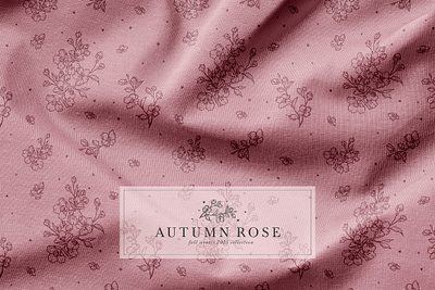 Autumn Rose Sleepwear Collection apparel design design fashion design illustration pattern product design textile design