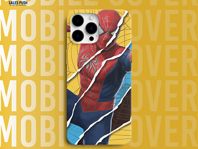 SPIDER MOBILE COVER DESIGN graphic design mobile cover design