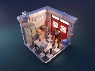 Half Life Tutorial 3d blender diorama game art half life illustration isometric lowpoly process render tutorial