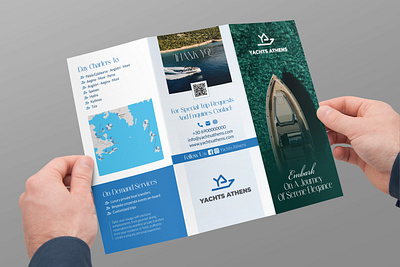 Luxury Trifold Brochure for a Yachting Company branding brochure business business brochure company profile design flyer graphic design illustration luxury brochure luxury trifold luxury trifold brochure luxury yachting trifold trifold trifold brochure design ui yachting flyer design yachting luxury flyer design yachting trifold