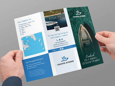 Luxury Trifold Brochure for a Yachting Company branding brochure business business brochure company profile design flyer graphic design illustration luxury brochure luxury trifold luxury trifold brochure luxury yachting trifold trifold trifold brochure design ui yachting flyer design yachting luxury flyer design yachting trifold