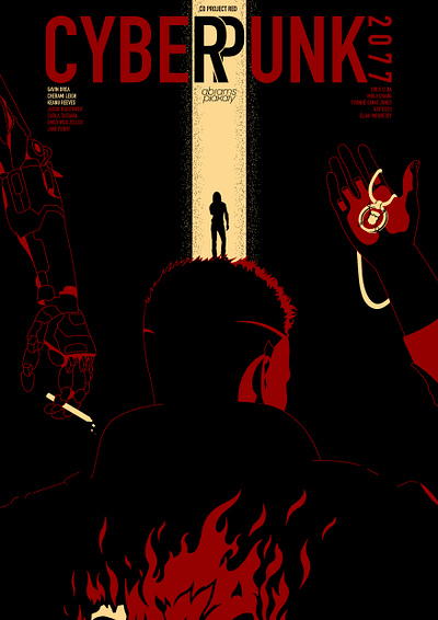 Cyberpunk 2077 - abrams posters [abrams plakaty] design graphic design illustration poster