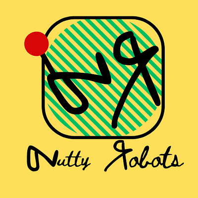 Nutty Robots branding design graphic design logo