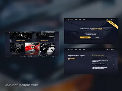 IP Detailers - website sections branding car car detailing car wash cars component cta dark dark theme detailing faq graphic design section sections vehicle web design webdesign website