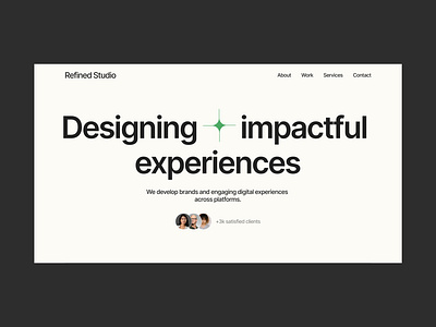 Refined Studio Website agency design design agency design studio minimal ui ui des ui design ui ux web design
