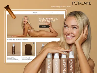Web site design : e-commerce beauty design design application e commerce fashion illustration landing page landing page e commerce mobile petajane ui ux