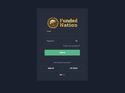 Prop Firm Funded Nation challenges design development figma firm firms graphic design landing page liquidity provider metatrader mt4 mt5 payout prop prop firm tradelocker uiux website design