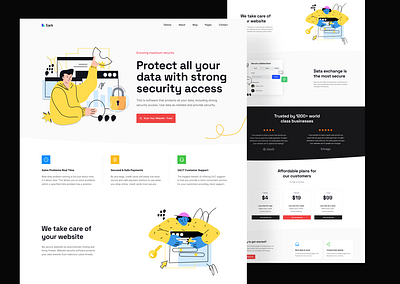 Cybersecurity Web App coding crypto cyber design development fiat figma landing page minimalistic payments protected security uiux usdt web app