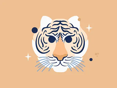 White Tiger animal animal illustration digital art illustration nature art procreate tiger white tiger