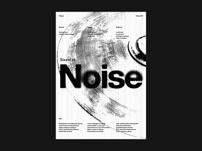 Sound Of Noise Poster design graphic design grunge minimal poster minimalism movie poster music poster poster design typography