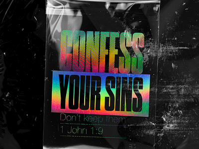 Confess your sins | Christian Poster christian