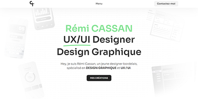 PORTFOLIO - UX/UI - Designer Graphique branding landing page portfolio product design ui ux webflow website