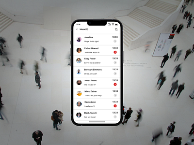 Chat Inbox | Daily UI Challenge #39 app chat app inbox mobile app mobile design ui ui design