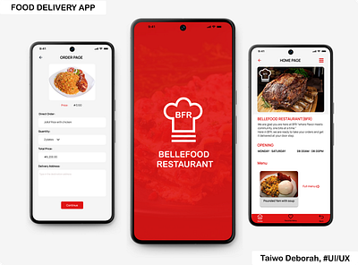 FOOD DELIVERY APP design food delivery mobile app order page track order uiux zuriteam
