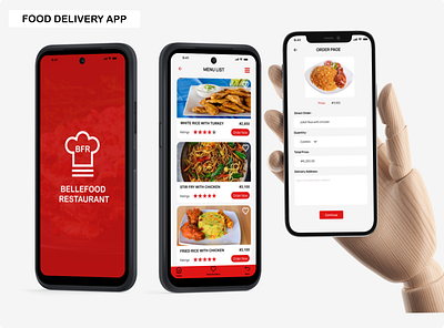 Mobile App daily ui food delivery local restaurant menu list mobile app order page uiux