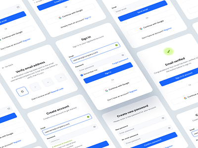 User registration components buttons card color components input fields sign in sign up social login typography ui elements uiux user registration user verification process