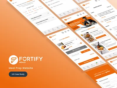 UX CASE STUDY - FORTIFY MEALS (Link in description) figma meal plans meal website uiux ux case study