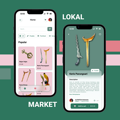 Lokal Market - E Commerce design e commerce mobile ui ux