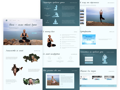 Yoga_Landing Page design figma landing page sea yoga