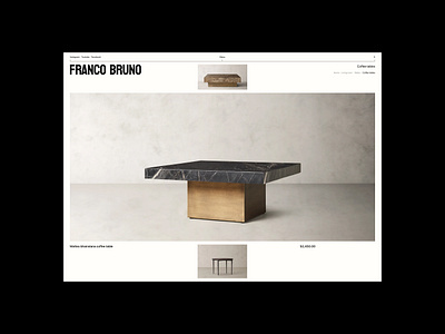 Franco Bruno - furniture online store \ category page category page ecommerce figma furniture store product page web design