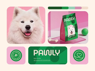 Pawly / Pet Food / Dog Food /Branding & Packaging Design 3d branding branding design cat design dog dog foood emblem graphic design label logo packaging packaging desing pet pet branding pet care pet shop pets veterinarian veterinary