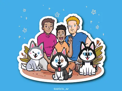 #Family arte branding caricatura design familia graphic design illustration ilustración personajes pets vector