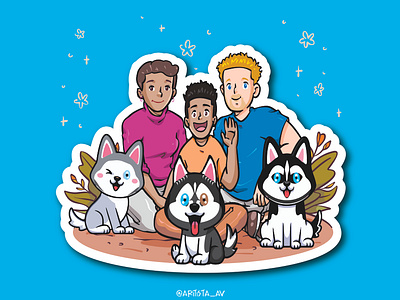 #Family arte branding caricatura design familia graphic design illustration ilustración personajes pets vector