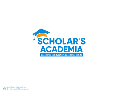Scholar's Academia Logo academia academic logo academy education educational logo graphic design logo design scholars academia