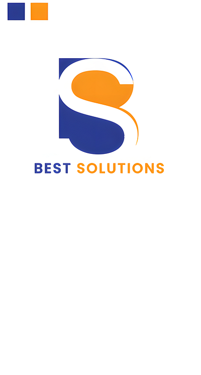 Best Solutions abstract branding graphic design lettermark logo