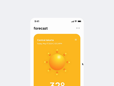 Weather App - Forecazt design designchallenge tinydesignclub ui ui ux ui design uidaily uidesign uiux weather weatherapp