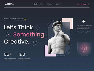 Unique website design graphic design ui